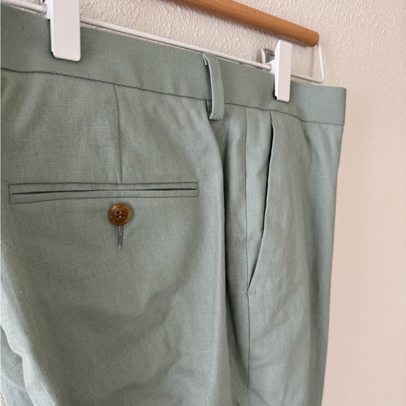NEW w/ tags! ASOS Linen Dress Pant Men’s size 36x32 in Light Green - Picture 9 of 10